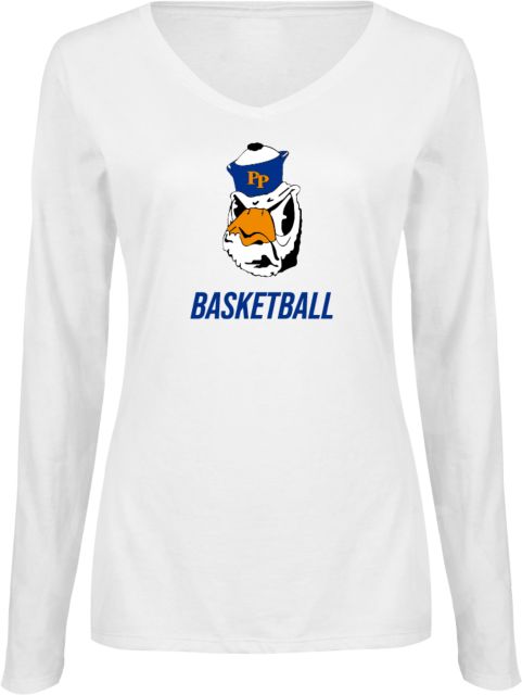 Pomona-Pitzer Sagehens Basketball Women's V-Neck Long Sleeve T-Shirt - ONLINE ONLY