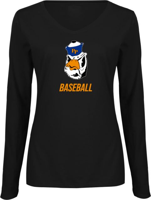 Pomona-Pitzer Sagehens Baseball Women's V-Neck Long Sleeve T-Shirt - ONLINE ONLY