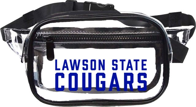 Lawson State Clear Fanny Pack Lawson State Cougars Stacked - ONLINE ONLY