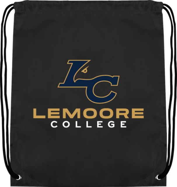 WHC Lemoore Drawstring Backpack Lemoore College Logo Vertical - ONLINE ONLY