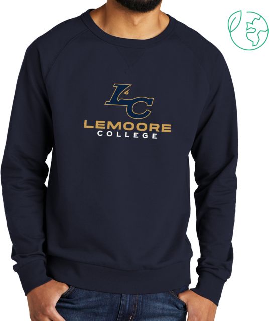WHC Lemoore Allmade Organic French Terry Crewneck Sweatshirt Lemoore College Logo Vertical - ONLINE ONLY