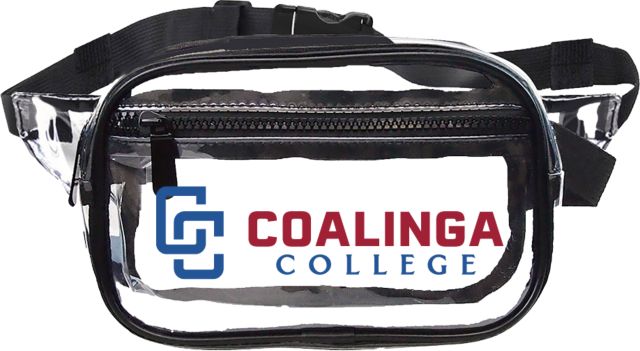 WHC Coalinga Clear Fanny Pack Coalinga College Horizontal Lockup - ONLINE ONLY