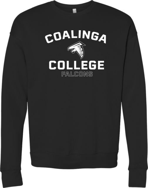 WHC Coalinga Bella + Canvas Fleece Crew Coalinga College Falcons Arched - ONLINE ONLY