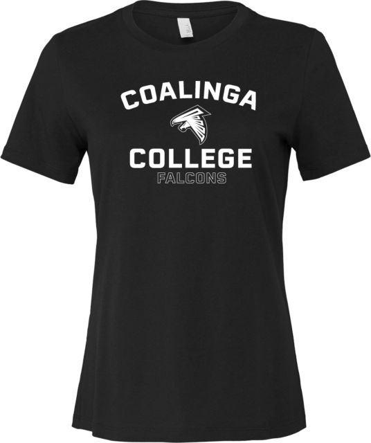 WHC Coalinga Bella + Canvas Womens Relaxed Cotton T Shirt Coalinga College Falcons Arched - ONLINE ONLY