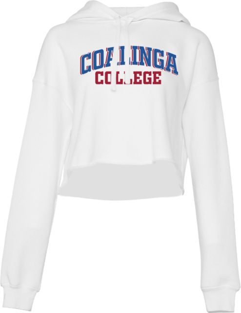 WHC Coalinga Bella + Canvas Womens Cropped Fleece Hood Coalinga College Arched - ONLINE ONLY