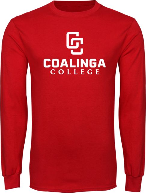 WHC Coalinga Long Sleeve T Shirt Coalinga College Vertical Lockup - ONLINE ONLY