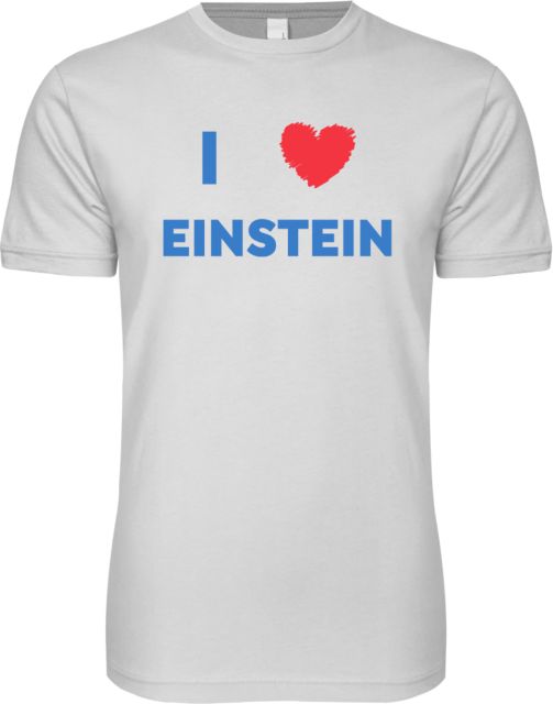 Albert Einstein Next Level SoftStyle T Shirt I Heart Einstein - ONLINE ONLY