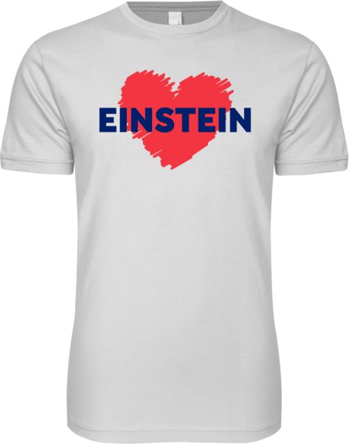 Albert Einstein Next Level SoftStyle T Shirt Heart Einstein - ONLINE ONLY