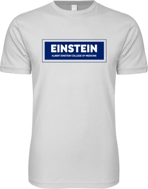 Albert Einstein Next Level SoftStyle T Shirt Einstein Full Name in Rectangle - ONLINE ONLY
