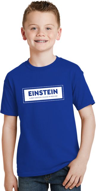 Albert Einstein Youth T Shirt Einstein Full Name in Rectangle - ONLINE ONLY