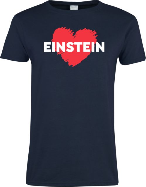 Albert Einstein Ladies T Shirt Heart Einstein - ONLINE ONLY