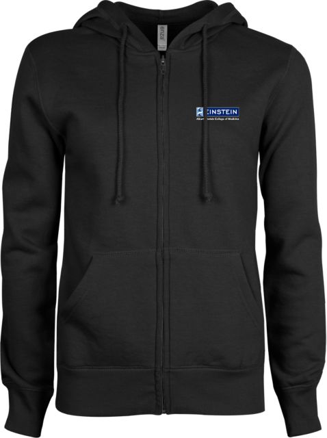 Albert Einstein ENZA Ladies Fleece Full Zip Hoodie Einstein Logo - ONLINE ONLY
