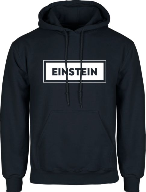 Albert Einstein Fleece Hoodie Einstein in Rectangle - ONLINE ONLY