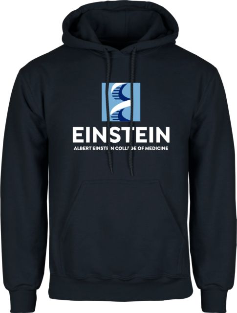 Albert Einstein Fleece Hoodie Einstein Full Name DNA Logo - ONLINE ONLY