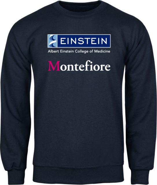 Albert Einstein Fleece Crew Einstein Montefiore Stacked Logo - ONLINE ONLY