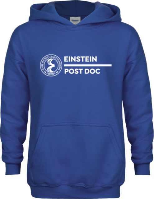 Albert Einstein Youth Fleece Hoodie Post Doc Vertical - ONLINE ONLY