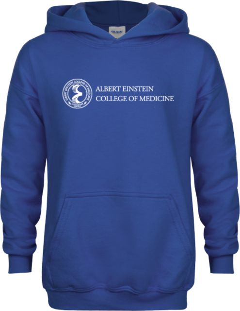 Albert Einstein Youth Fleece Hoodie Seal with College Name - ONLINE ONLY