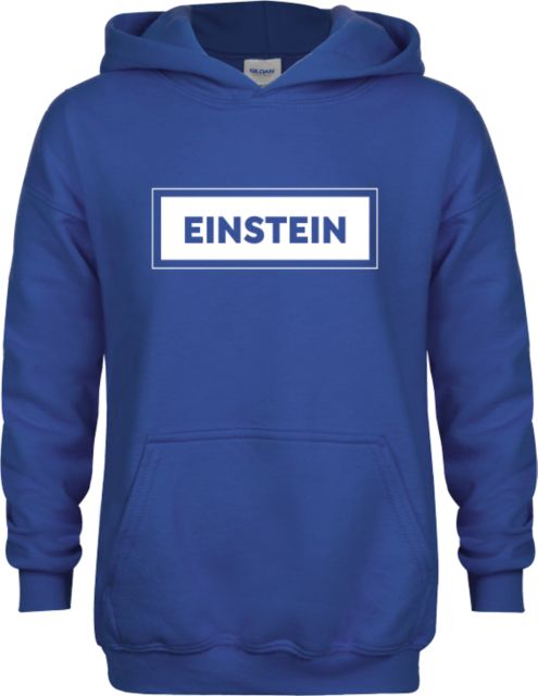 Albert Einstein Youth Fleece Hoodie Einstein in Rectangle - ONLINE ONLY