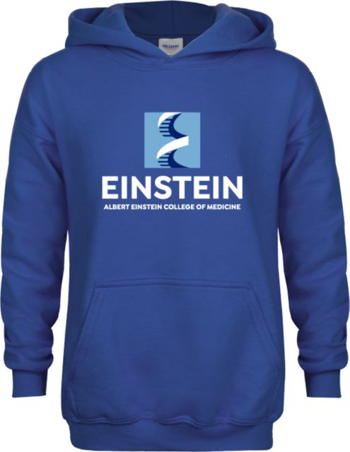 Albert Einstein Youth Fleece Hoodie Einstein Full Name DNA Logo - ONLINE ONLY