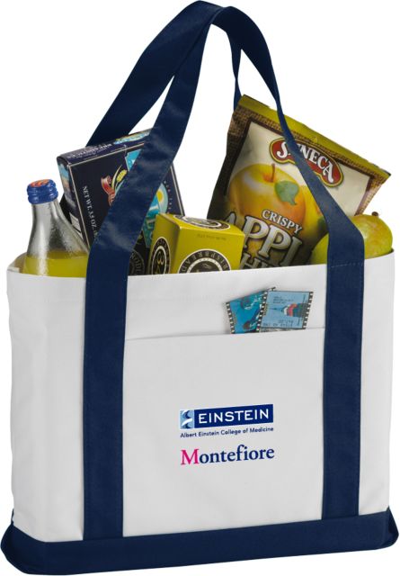 Albert Einstein Contender Canvas Tote Einstein Montefiore Stacked Logo - ONLINE ONLY