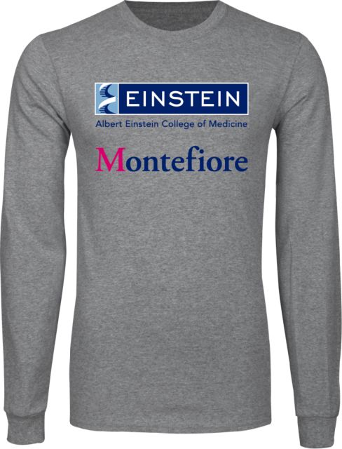 Albert Einstein Long Sleeve T Shirt Einstein Montefiore Stacked Logo - ONLINE ONLY