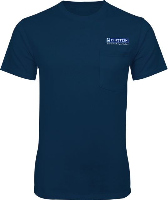 Albert Einstein T Shirt w/Pocket Einstein Logo - ONLINE ONLY