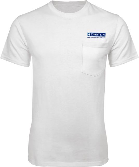 Albert Einstein T Shirt w/Pocket Einstein Logo - ONLINE ONLY