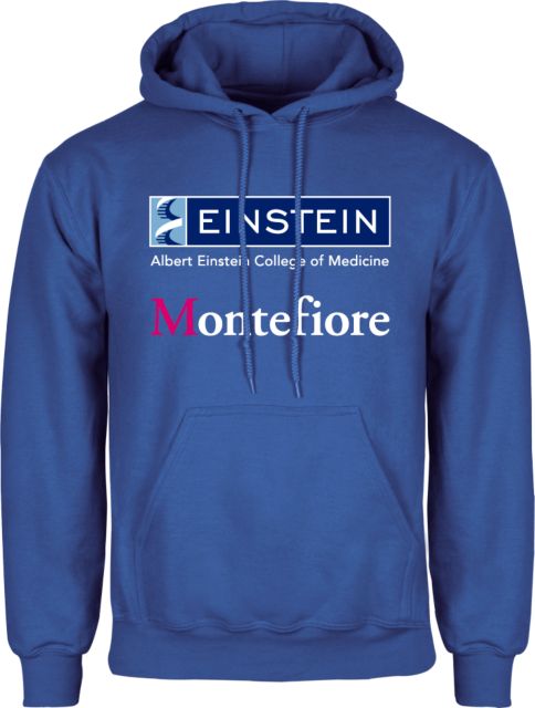 Albert Einstein Fleece Hoodie Einstein Montefiore Stacked Logo - ONLINE ONLY