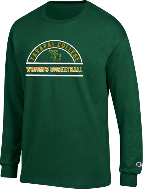 Yavapai College Champion Long Sleeve T Shirt Womens Basketball Arch - ONLINE ONLY