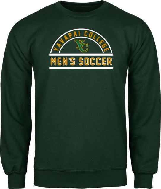 Yavapai College Fleece Crew YC Mens Soccer - ONLINE ONLY