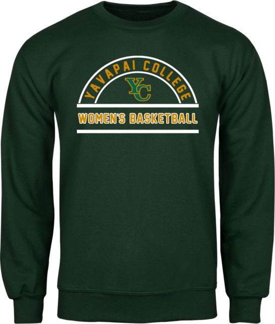 Yavapai College Fleece Crew Womens Basketball Arch - ONLINE ONLY