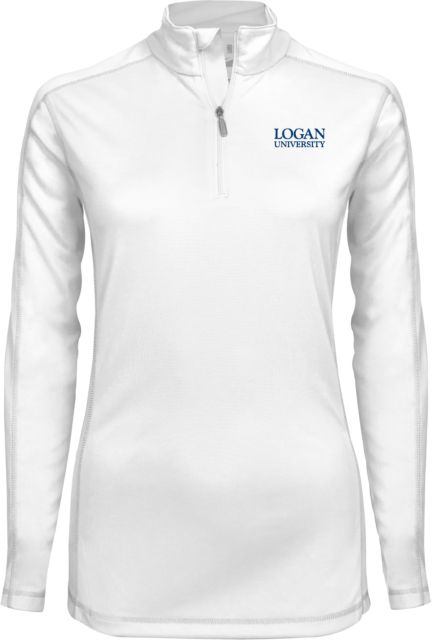 Logan Syntrel Womens Interlock 1/4 Zip Primary Stacked - ONLINE ONLY