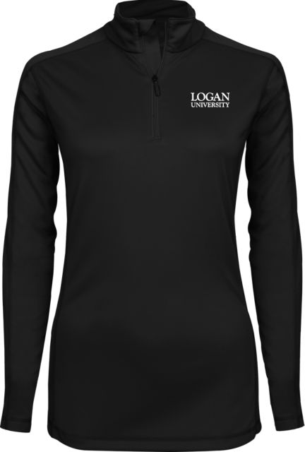 Logan Syntrel Womens Interlock 1/4 Zip Primary Stacked - ONLINE ONLY
