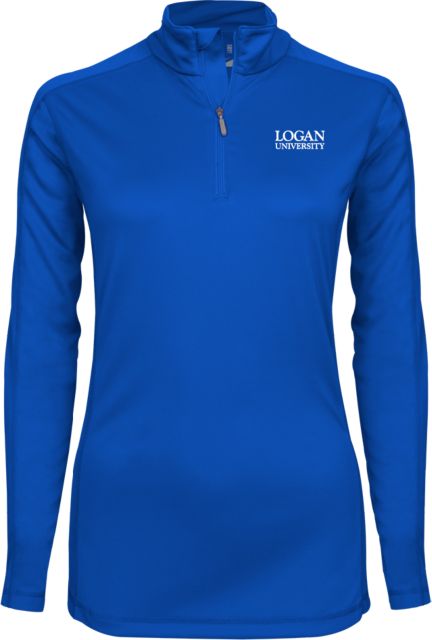 Logan Syntrel Womens Interlock 1/4 Zip Primary Stacked - ONLINE ONLY