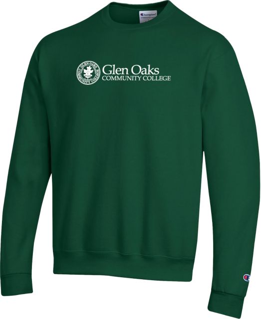 Glen Oaks CC Champion Fleece Crew Glen Oaks Community College with Seal - ONLINE ONLY