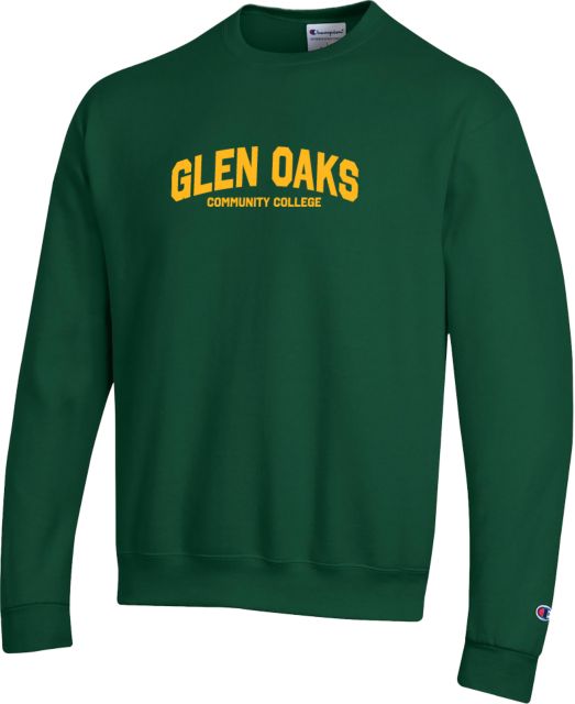 Glen Oaks CC Champion Fleece Crew Arched Glen Oaks Community College - ONLINE ONLY