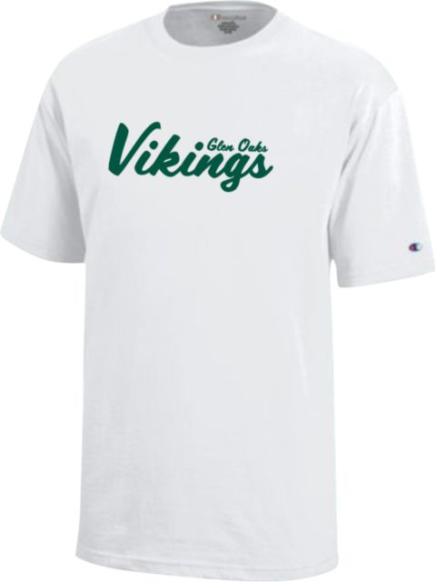 Glen Oaks CC Champion Youth Short Sleeve Tee Script Glen Oaks Vikings - ONLINE ONLY