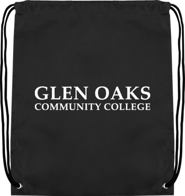 Glen Oaks CC Drawstring Backpack Glen Oaks Community College - ONLINE ONLY