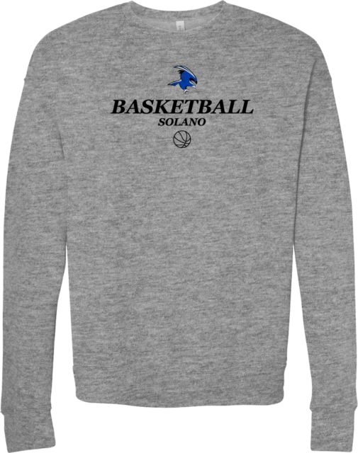 Solano Bella + Canvas Fleece Crew Solano Community College Basketball - ONLINE ONLY