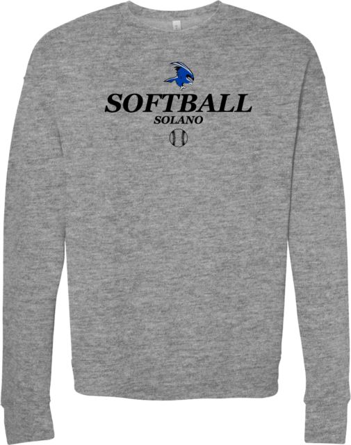 Solano Bella + Canvas Fleece Crew Solano Community College Softball - ONLINE ONLY