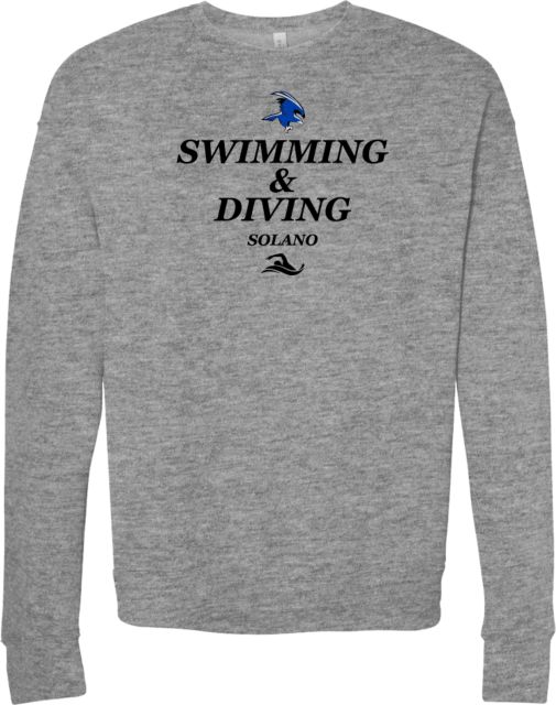 Solano Bella + Canvas Fleece Crew Solano Community College Swim and Dive - ONLINE ONLY