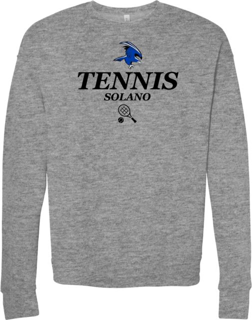 Solano Bella + Canvas Fleece Crew Solano Community College Tennis - ONLINE ONLY