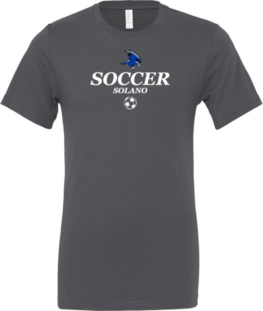 Solano Bella + Canvas Asphalt Jersey Cotton T Shirt Solano Community College Soccer - ONLINE ONLY