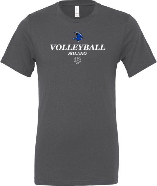 Solano Bella + Canvas Asphalt Jersey Cotton T Shirt Solano Community College Volleyball - ONLINE ONLY