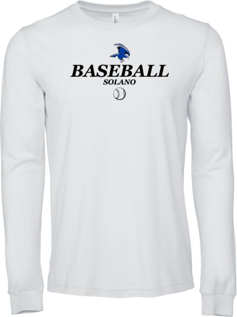 Solano Bella + Canvas Jersey Cotton Long Sleeve T Shirt Solano Community College Baseball - ONLINE ONLY