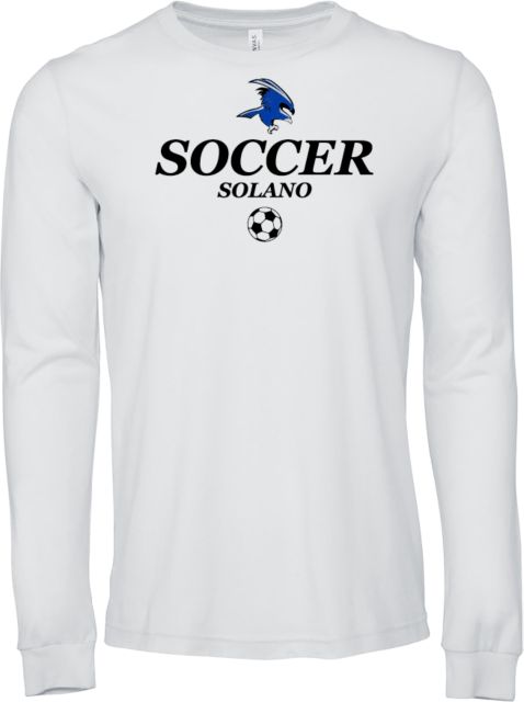 Solano Bella + Canvas Jersey Cotton Long Sleeve T Shirt Solano Community College Soccer - ONLINE ONLY