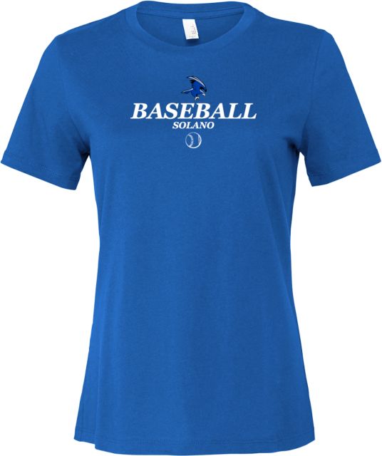 Solano Bella + Canvas Womens Relaxed Cotton T Shirt Solano Community College Baseball - ONLINE ONLY