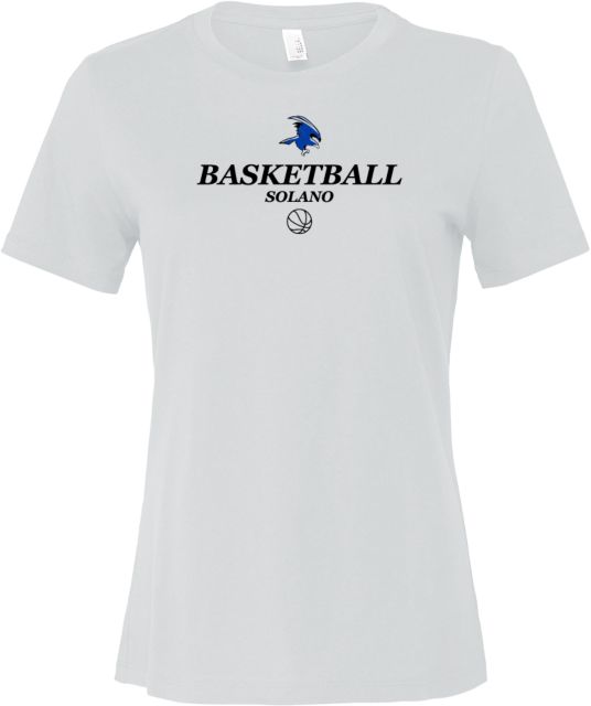 Solano Bella + Canvas Womens Relaxed Cotton T Shirt Solano Community College Basketball - ONLINE ONLY