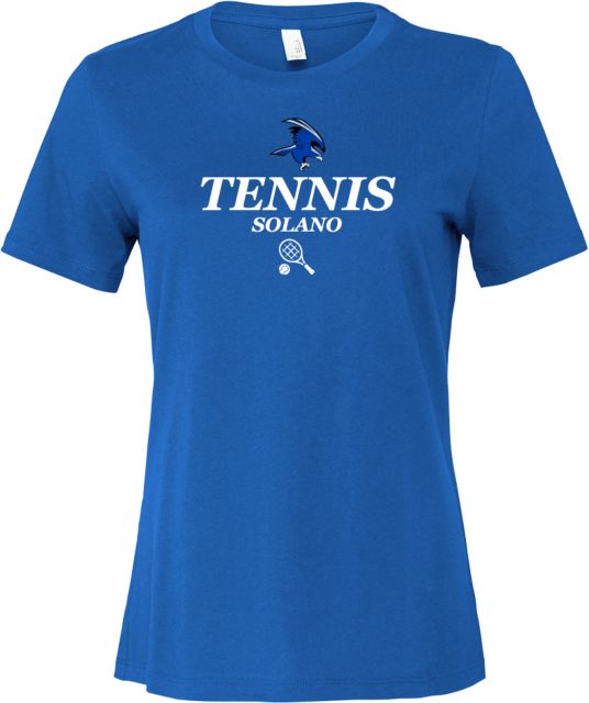 Solano Bella + Canvas Womens Relaxed Cotton T Shirt Solano Community College Tennis - ONLINE ONLY