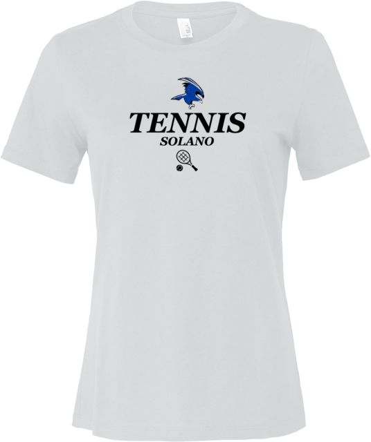Solano Bella + Canvas Womens Relaxed Cotton T Shirt Solano Community College Tennis - ONLINE ONLY